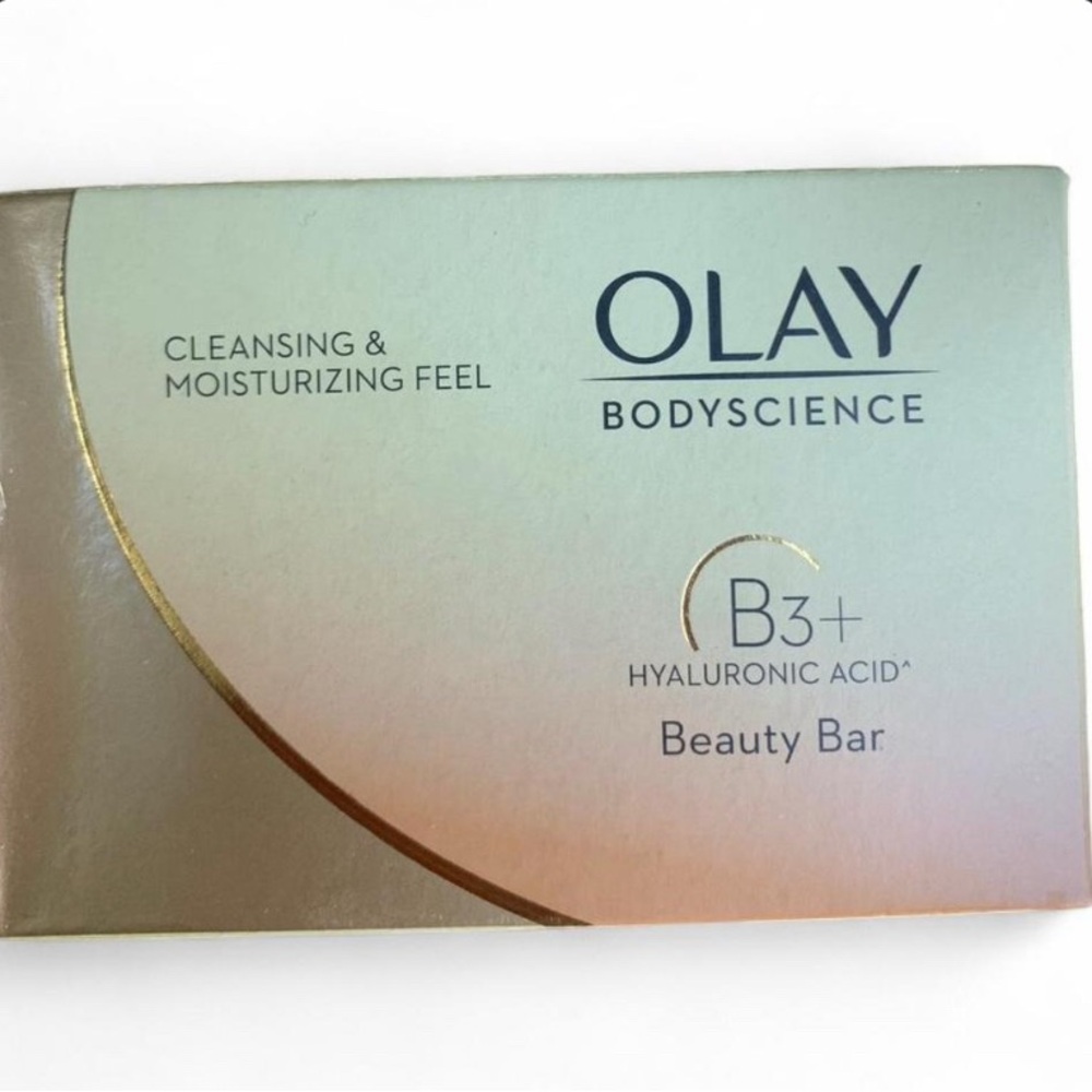 OLAY BodyScience B3+ Hyaluronic Acid Beauty Bar - White, Gold